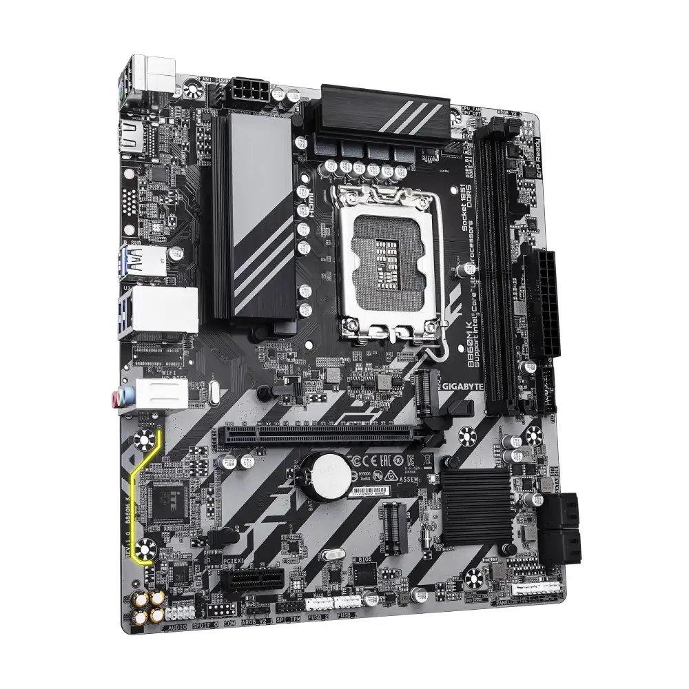 Gigabyte Motherboard B860M K DDR5 For INTEL Ultra Series view 3